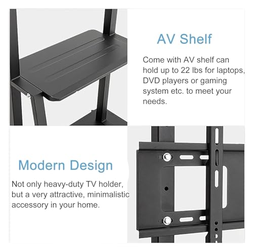 Soporte móvil para TV ajustable para 32-75 pulgadas miniatura 7
