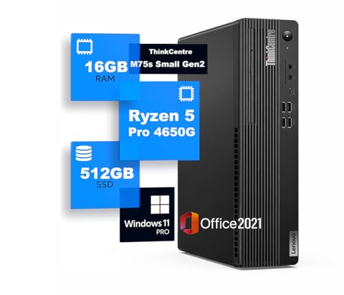 �y�����ςݕi�zLenovo ThinkCentre M75s Small Gen2 �f�X�N�g�b�vPC Ryzen 5 PRO 4650G ������16GB SSD512GB MS Office 2021 DisplayPort 1.4×2 HDMI USB-