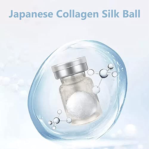 Japanese Silk Collagen Ball, Japanese Water-Soluble Silk Collagen Ball, Natural Silk Protein Anti Aging Essence, Firming Wrinkle Removal Facial Serum (10Pcs) #TOP5