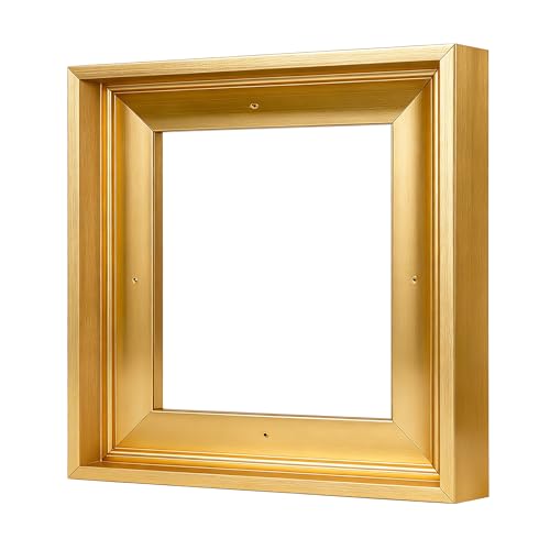 Image of Canvas Frames for 10 inchx10 inchPaintings with 0.6 inch~0.9 inch Deep Gold