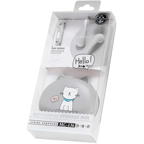 Veemoon Écouteurs in-Ear Filaire avec Microphone Design Adorable Compatibles avec Smartphones Performances Audio Et Facile Musique Et Appels