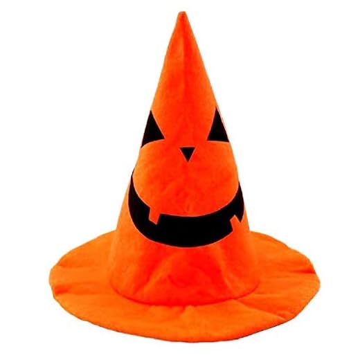 Sombrero de bruja color naranja accesorio idea disfraz