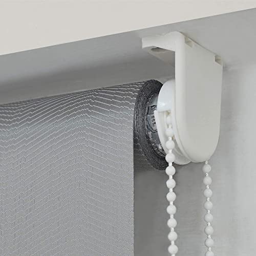 Image of Deco Window 100% Blackout Roller Blinds for Windows 3Ft 5in X 7Ft (W X H) Sun, UV Protection & Glare Resistant for Home & Office-Mineral Gray