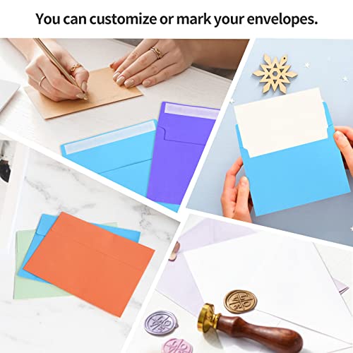 50Pcs Packed Colorful Envelopes, Card Envelopes A7 Invitation Envelopes, Printable Invitation Envelopes,5X7 Envelopes, Suitable For Weddings, Invitations, Photos, Postcards, Greeting Cards, Mailings #TOP4