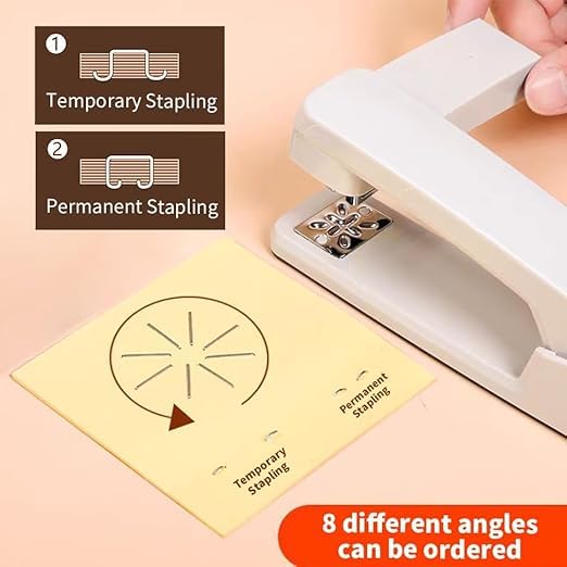 Image of 20-25 Sheet Capacity, Swing-Arm Swivel Stapler Ideal for Booklet and Program Making or Book Binding,360 Degree Rotate Desktop Staplers,Booklet or Book Binding