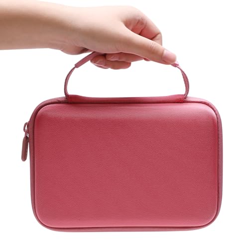 Image of L LTGEM Hard Travel Carrying Case for Sony ZV-1F / ZV-1 / ZV-1 II Digital Camera, Fits Vlogger Accessory Kit Tripod and Microphone, Magenta+Black
