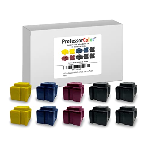 Colorqube 8700 Ink Replaces 108R00990 108R00991 108R00992 108R00994 (10 Repackaged OEM Inks), Bundle Includes Professor Color Bypass Key for use in North American Printers Colorqube 8700 Ink Replaces 108R00990 108R00991 108R00992 108R00994 (10 Repackaged OEM Inks), Bundle Includes Professor Color Bypass Key for use in North American Printers