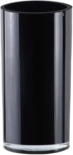 Miniatura 7 de CYS Excel Jarrón cilíndrico de vidrio negro (Altura 16 pulgadas de diámetro 6 pulgadas)  Múltiples opciones de tamaño para centros de mesa de boda
