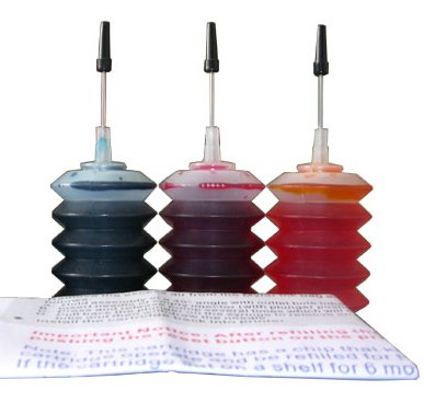 Nano 90ml Premium Color Refill Ink Kit for HP 110 C8304A Color Cartridges