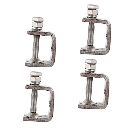 OSALADI 4Pcs Tiger Clip C Clip Heavy Duty Tool Ferramenta De Melhoramento Da Casa C-Clamp De Aço Ino