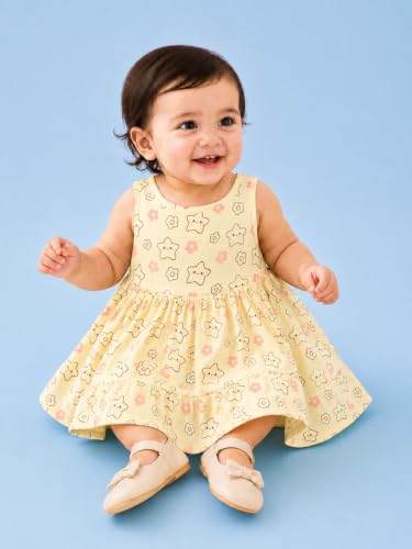 Image of Kidbea Bamboo Cotton Baby Girl Dress, Sleeveless Casual Wear Girls Frock