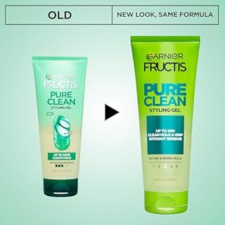 Garnier Fructis Style Pure Clean Styling Gel 6.8 Fl Oz, 1 Count, (Packaging May Vary)