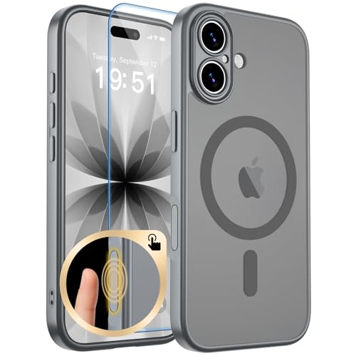 zapica Magnetic for iPhone 17 Case, Gray