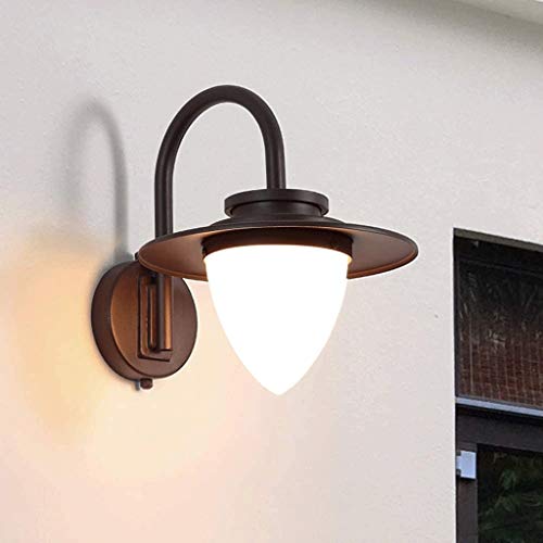 Lampe murale extérieure étanche E27 lumineuse led en fer de style simple