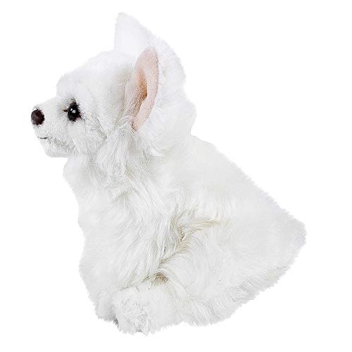 Teddys Rothenburg Kuscheltier Chihuahua 17 cm sitzend weiß Plüschchihuahua Plüschhund by Uni-Toys