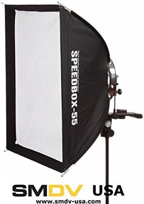 SMDV SPEEDBOX-S55 - Professional 21" (53 x 53cm) Quick Folding Square Softbox for Speedlight Flash - Legio Limited Edition