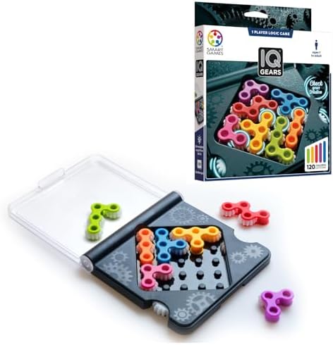 SmartGames IQ Gears Journey-Pleasant Dynamic Logic Sport That includes 120 C… SmartGames IQ Gears Journey-Pleasant Dynamic Logic Sport That includes 120 C…