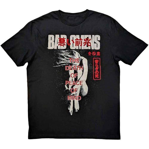 Bad Omens T Shirt Take Me Band Logo Nouveau Officiel Unisex Noir Size M