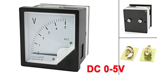 Amazon.co.jp: uxcell ボルトメーター アナログ電圧計 電圧計 DC 0-5V