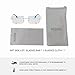 WDZAYXC Rectangular Rimless Frames Retro Fashion Sunglasses for Women and Men,Tinted Lenses, UV400 Protection(blue pink)