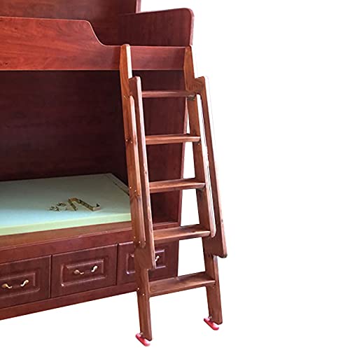 Échelle pour lit surélevé marron avec rampe pour sécuriser la chambre - 2