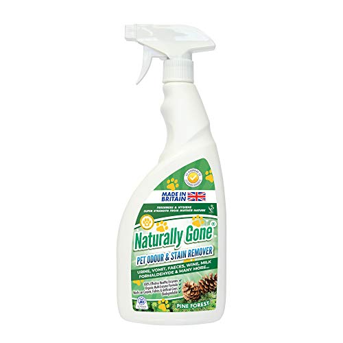 Pure Air Naturally Gone Pet - Eliminador de olores y manchas de pinos para mascotas, 0,81 kg