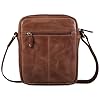 STILORD 'Ryan' Sac Croisé pour Hommes Cuir Véritable | Sacoche Bandoulière Vintage | Petit Sac pour iPad 9,7 Pouces | Sacs à Bandoulière, Couleur:Andorra - Marron #5