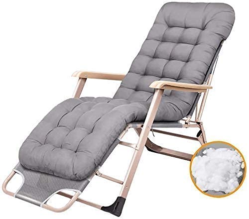 Chaise longue zero gravity inclinable avec structure pliante de terrasse