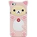 iPhone SE Case, MC Fashion Super Cute 3D Pink Bear Rilakkuma Protective Silicone Case Cover for Apple iPhone 5/5S/SE (Rilakkuma)