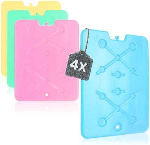 com-four® 4X Pack réfrigérant Extra Plat - Peu encombrant et idéa...