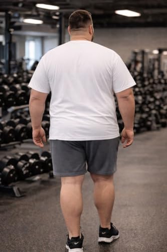 Image of MC BIG & TALL Men's Big and Tall T-Shirts - Stretch Cotton Crewneck T-Shirt Sizes 3X-10X - Durable & Breathable Everyday Tee