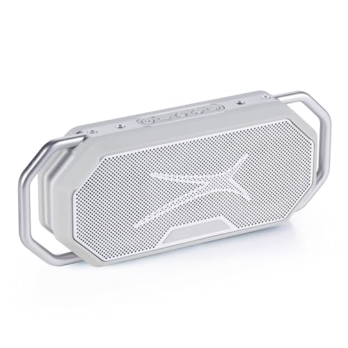 Altec Lansing HydraWAVE Portable Bluetooth Speaker, 12h Playtime, USB-C Quick Charge, True Wireless Pairing, IP67 Waterproof Bluetooth Speaker, Voice Assistant Compatible