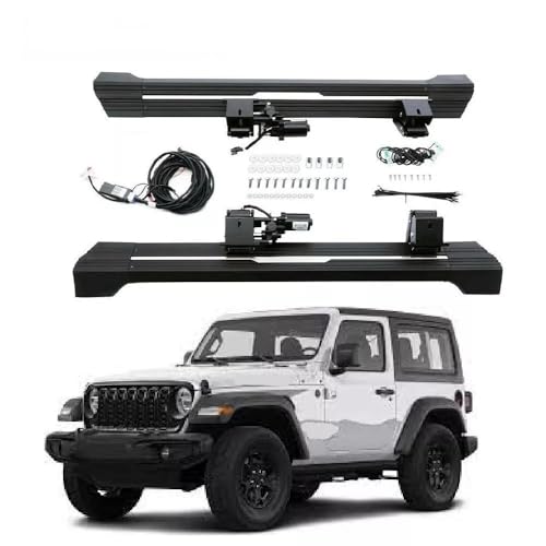 2PCS Estribos eléctricos para Jeep Wrangler JL 2 puertas 2018-2024