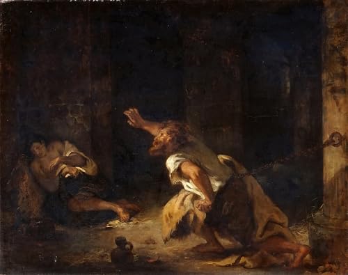 Cuadro il prigioniero di Chillon de Delacroix 60x90cm para renovar las paredes de tu hogar