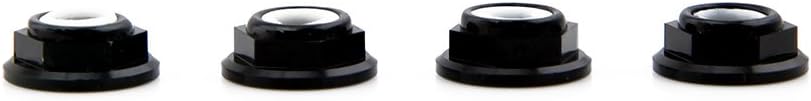 Lumenier M5 Black Aluminum Low Profile Lock Nut (Set of 4 CW) - 0.25 - Black