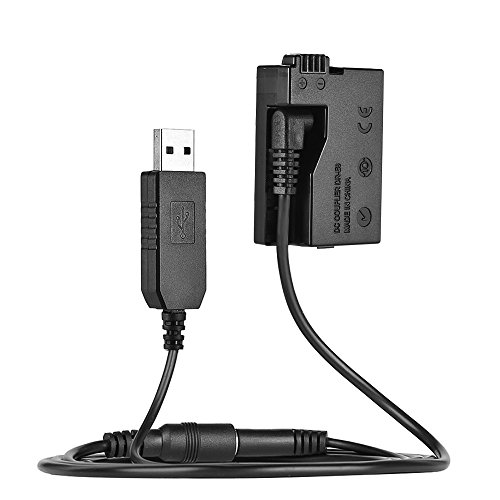 Andoer DR-E8 Batería Ficticia con DC Banco de Alimentación USB Adaptador de Reemplazo de Cable para LP-E8 para Canon EOS 550D 600D 650d 700D Cámaras Réflex Digitales