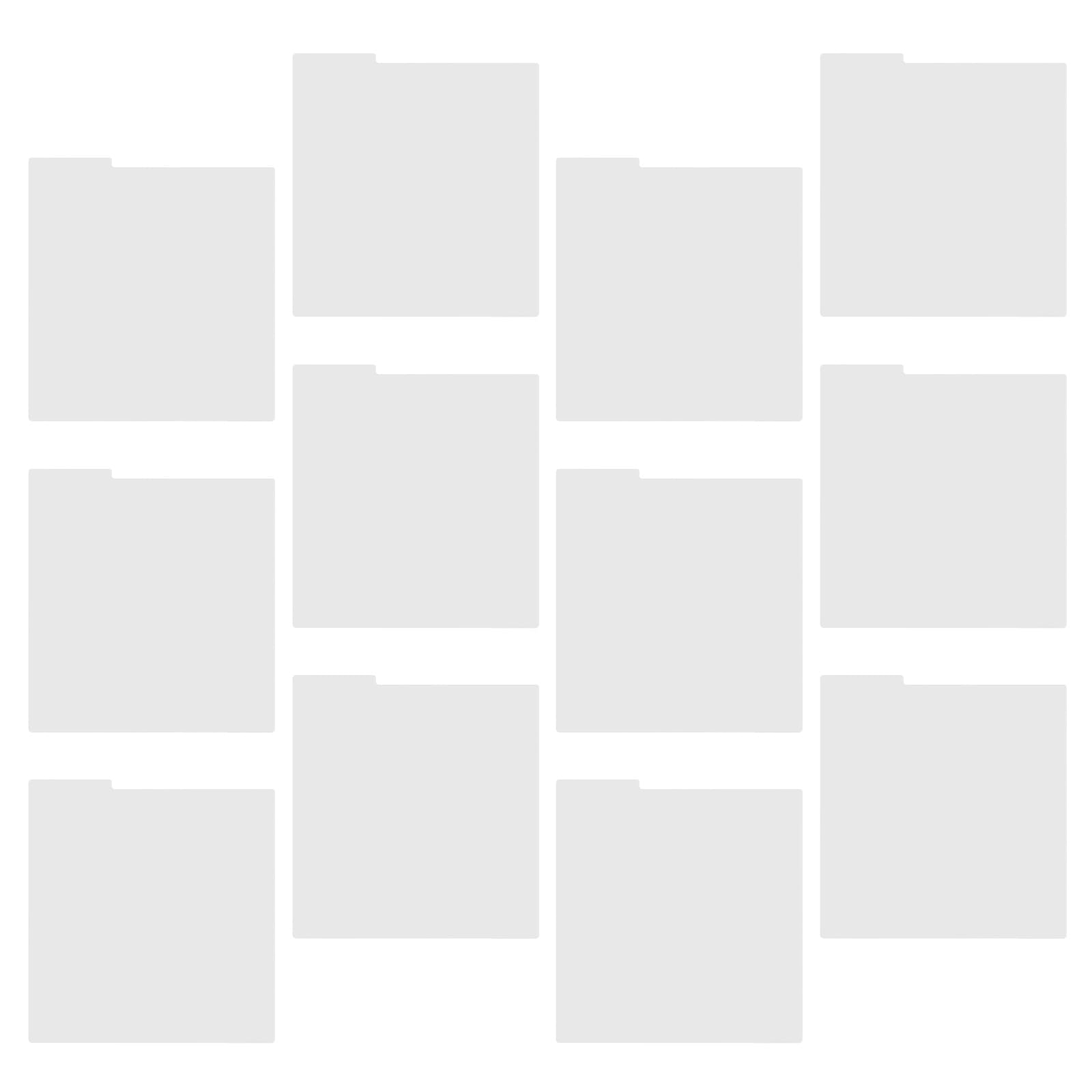 Séparateurs d'albums en vinyle blancs de 12pcs en PP durables