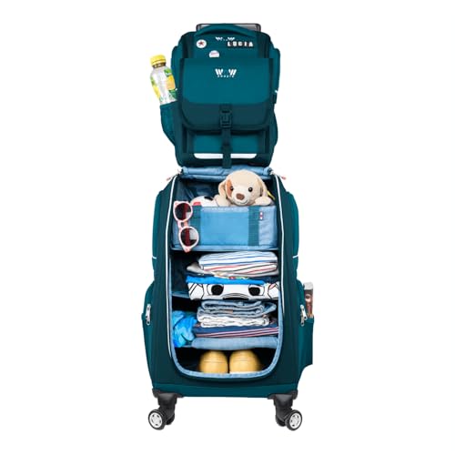 WOW people Kinder Schranktrolley Set – 3-in-1 Trolley, Rucksack und...