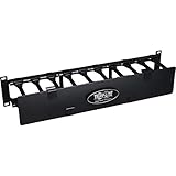 TRIPP LITE Rack Enclosure Horizontal Cable Manager Steel with Finger Duct 2URM SRCABLEDUCT2UHD Black