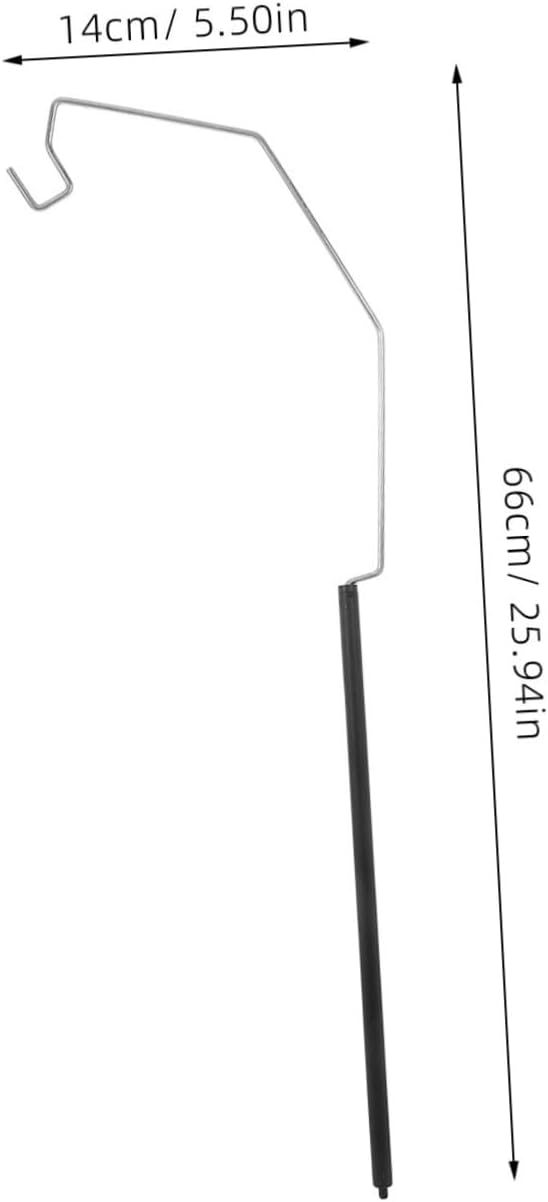 Folding Lantern Holder for Camping Table Light Pole, Aluminum Alloy image 2