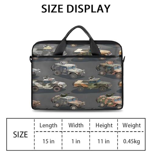 Funda para Laptop 15 Pulgadas con Correa y Diseño Militar miniatura 2