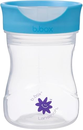 b.box + Lansinoh - Taza de entrenamiento para niños pequeños (a partir de 12 meses), taza de transición de flujo libre para niños pequeños que