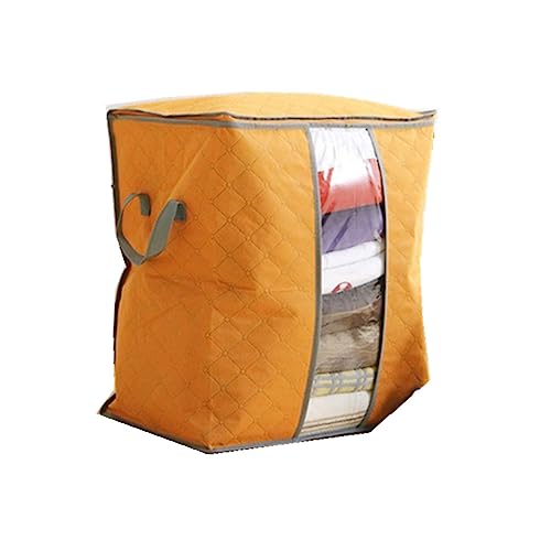 Non-woven Quilt Storage Bag Vacuum Sealed Garment Bag for Dorm Bed Bedding Zipper Handles