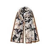foulard rectangulaire floral galactique Le matériau de cette écharpe en soie est léger et confortable, l'écharpe en soie a une texture douce et lisse avec une bonne sensation au toucher, de sorte qu'elle est très confortable à porter sans se sentir alourdie. Différentes couleurs de fleurs peuvent être assorties à une variété de styles vestimentaires, formant un effet contrasté net avec votre tenue et attirant les regards.