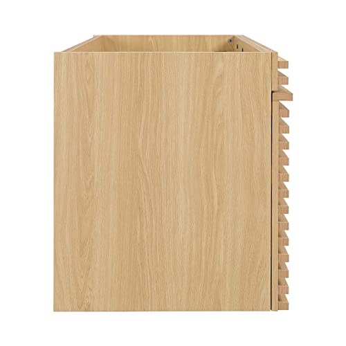 Modway Render 48" Double Sink Compatible (Not Included) Bathroom Vanity Cabinet In Oak #TOP18