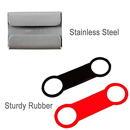 Slide-On Pet Id Tags - Stainless Steel Dog Tags For Small Medium Large Xlarge/Custom Engraved No Noise Animal Identification Tag On 3/8 5/8 3/4 1.0" Wide Collar - 6 Colors #TOP4