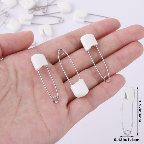 Miniatura 2 de 50 Imperdibles De Seguridad Para Bebés Y Niños Pequeños, 40 Mm, Tela De Plástico, Con Cierre De Bloqueo