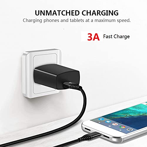 Usb Type C Charger Cable 6Ft+10Ft,3A Fast Charge Charging Cord For Samsung Galaxy A14 A51 A52 A32 A42 5G A12 A72 A13 A71 A02S,S21 Plus Ultra Fe,Tab A 10.1(2019),8.0(2017),Tab A7 10.4",Tab S7 S6/Lite #TOP1