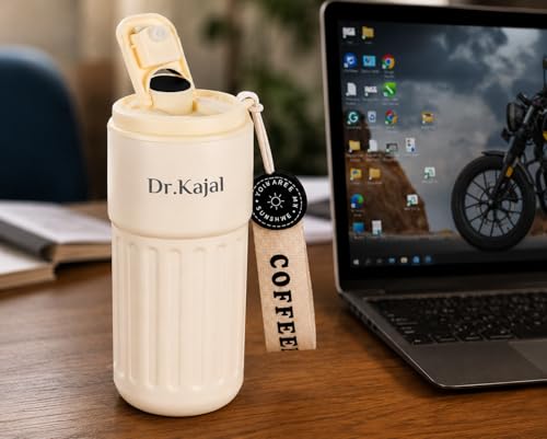 Image of Personalized Coffee Tumbler with Name, Double Wall Insulated Customized Travel Mug with Lid, Coffee Mug for,Men Valentine Day Gifts, Corporate Gifts for Employee (Red)