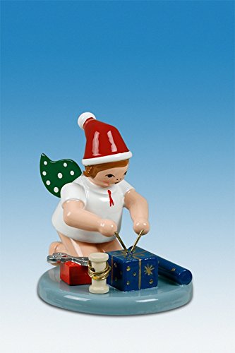 Ange de Noël en bois à genoux 6cm | Déco de Noël artisanale
